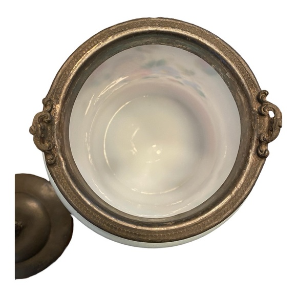 Antique Bristol Glass Biscuit Jar - Picture 5 of 10